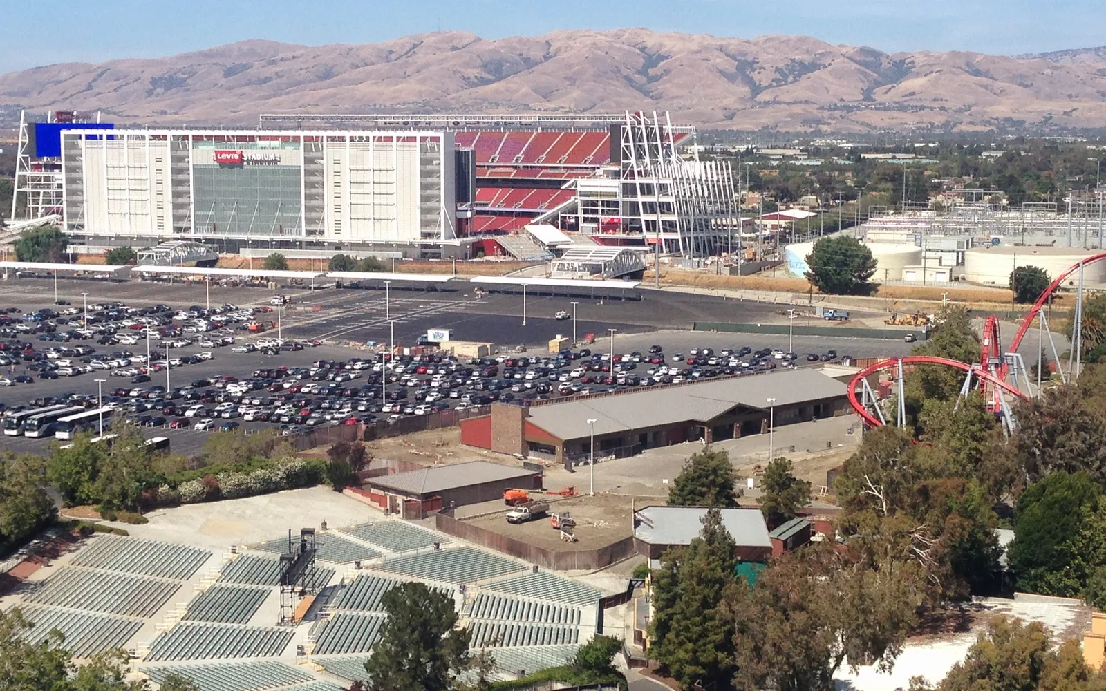 Aerial view of Levi's Stadium in Santa Clara, California